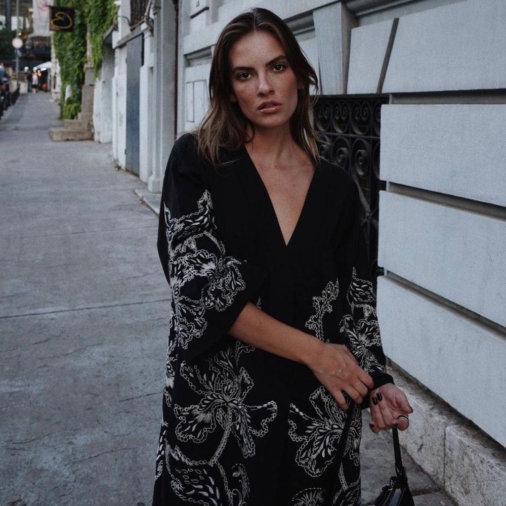 H&M Limited Embroidered Kaftan Dress - Picture 3 of 10